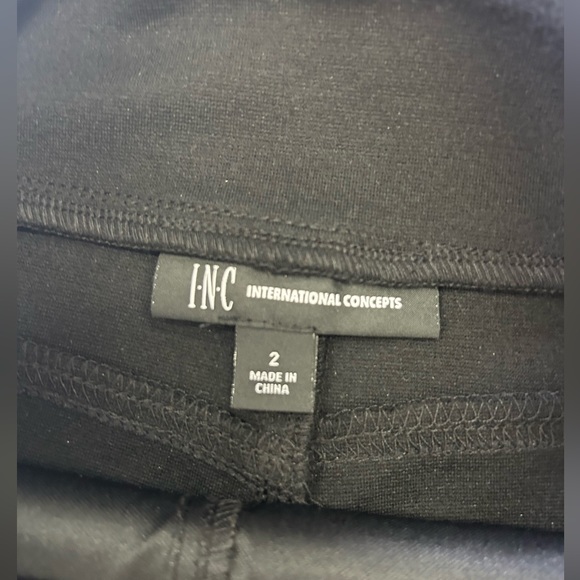 INC FAUX LEATHER BLACK LEGGINGS IN SIZE 2 - Picture 8 of 10